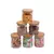 Conjunto de 6 Potes Herméticos de 400 Ml com Tampa de Bambu Oikos