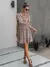 Vestido feminino de oncinha com babado, casual, preto, verão, botões, roxo, ci na internet