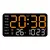 Grande relógio de parede digital temperatura data semana display controle remot na internet