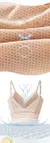 Sutiã de renda push up sem encosto para mulheres, bralette sem fio, copo cheio,