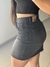 Saia Curta em Jeans Black com Elastano - BEUZZE
