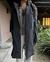 Tapado lana gris chocolate - tienda online