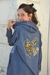 Campera gamuza con detalles en la espalda - comprar online