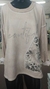 Buzo gamuza con apliques en leopardo y brillo plata - comprar online