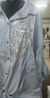 Camisa celeste con detalles en plata - comprar online