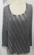 Suéter negro y gris plata