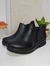 Bota negra con cierre - comprar online