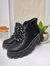 Borcegos negros con cordones b/n - comprar online