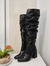 Bota negra caña alta