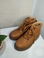 Borcego marrón con gamuza en el borde - tienda online