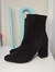 Bota negra de gamuza