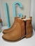 Bota marron con brillo