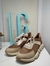 Zapatillas marrones con plateado en internet