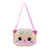 Cartera gato brillosa