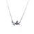 Collar Colobri plateado