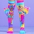Medias locas personajes/medias 3D/bucaneras infantiles
