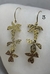 Naturals | Colección de Aretes de Bronce y Oro 18k - Cherry Wine