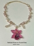 Fairys: Collares de Orquídea Artesanal con alambrismo y piedra a elección