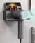 Suporte de parede para secadora de cabelo, prateleira de banheiro dyson sem perf