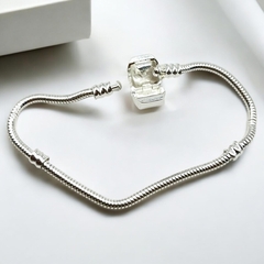 7 gr Pulsera Premium para Charms (Medidas: 16-17-18-19-20 cm) Plata-ECO (SIN ESTUCHE) - Regalos Teo