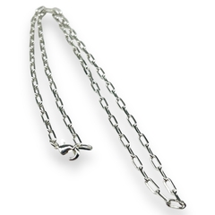 4.55/ 5.2 /6/1 gr Cadena Mini Forcet (45-50-60cm) Plata Italiana - comprar online
