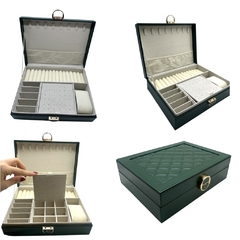 Estuche Premium Grande (24 x 18 cm) - Cuerina Verde Esmeralda (X1 Unidad) - comprar online