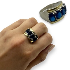 AG-407 Anillo Premium - Variedad de Colores Plata y Oro - tienda online