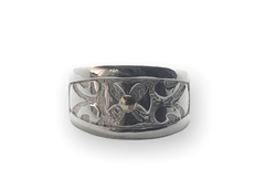 EU 157 Anillo Cruz Plata 925 y Oro - comprar online