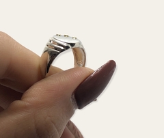 AV 568 Anillo Sello Plata y Oro - comprar online