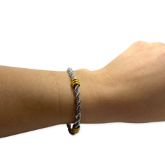 8398 Pulsera Eslabones Acero Quirúrgico Dorado en internet