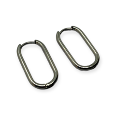 3548 -2 Aros Argollas Ovaladas Acero Quirúrgico (23 x 13 mm) - comprar online