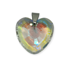 5247 Dije Corazon Tornasolado Acero Quirúrgico - comprar online