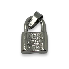5804 Dije Candado (12x18 mm) Acero Quirúrgico