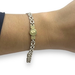 VI-PU -13 Pulsera Virgen Plata y Oro - comprar online