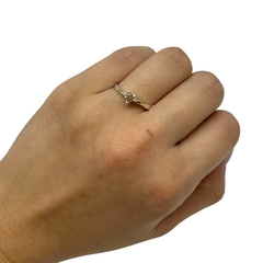 ART-202 Anillo Solitario - Variedad de Colores Plata y Oro - Regalos Teo