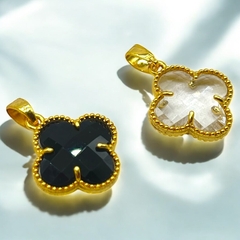 1.4 gr Dije Premium Piedra V.C (15 mm) - Variedad de Colores Enchapado en Oro