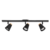 Aplique Plafon Negro Con Detalle Madera 3 Luces GU10 - comprar online