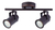 Aplique Pared/techo 2xgu10 Led Direccionables Negro - comprar online