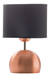 Lámpara Velador V71 Cobre E27 Moderno Pantalla Negra Ø20cm - comprar online