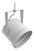 Spot Tacho Ar111 Riel Acero Blanco Gu10 Movil - comprar online
