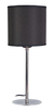 Velador Palito Cromo Pantalla Tela Negra E27 - comprar online