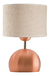 Lámpara Velador V71 Cobre E27 Moderno Pantalla Arpillera Ø20 - comprar online