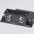 Conector Union 180° Recto Negro Para Riel 3 Efectos en internet