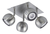 Aplique techo platil gu10x4 bochas 9cm - comprar online