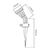 Estaca Pvc Ip54 Jardin Exterior Jabalina Gu10 Candil Tero en internet