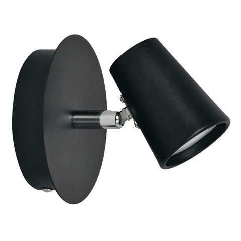 Aplique Sonata negro gu10 direccionable Con interruptor - comprar online