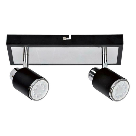 Aplique Julita 2xgu10 pared negro - comprar online