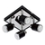 Aplique Julita 4xgu10 techo Negro - comprar online