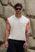 Drop shoulder knit cut-off - tienda en línea