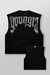 Drop shoulder knit cut-off
